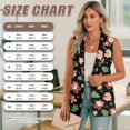 thumbnail image 7 of Uorisanigo Christmas Cute Gingerbread Women's Sleeveless Vest Blazer with Pockets Open Front Waistcoat Vest for Women Size 3XL Loose Button Down Vests Blazer Elegant, 7 of 7