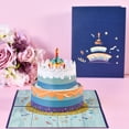 thumbnail image 2 of Cute Multicolor Paper 3D Pop-Up Greeting Card with Envelope – Round Cake Design for Christmas, Home, or Restaurant Celebrations, Perfect Birthday/Anniversary/Thank You Gift for Kids, Family & Friends, 2 of 6