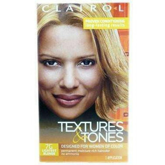 Textures & Tones Couleur des Cheveux Permanents - 7G Blonde la Plus Légère