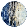 thumbnail image 2 of nuLOOM Waterfall Vintage Abstract Area Rug, 6' 7" x 9' Oval, Blue, 2 of 4