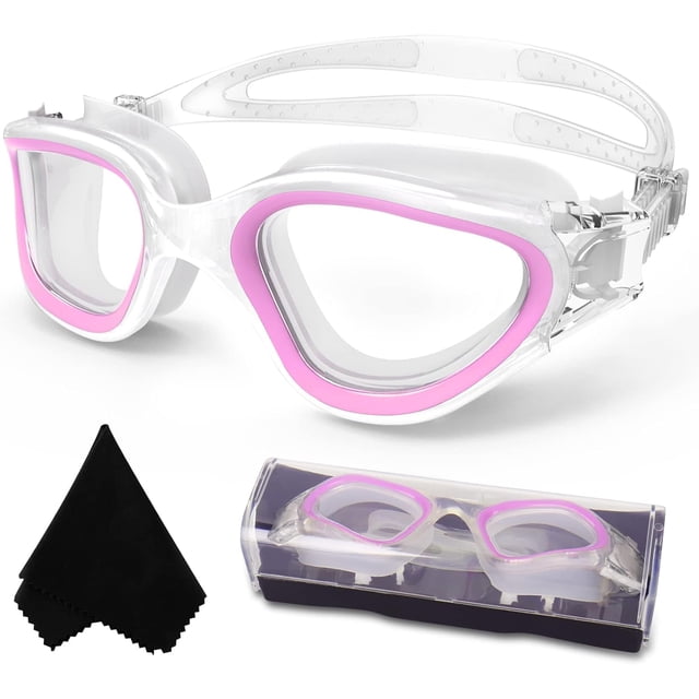 Polarized Swimming Goggles Swim Pool Goggles Anti Fog Anti UV No Leakage Clear Vision for Men Women Adults Teenagers