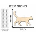 thumbnail image 2 of Unfinished Wood Cat Shape - Animal - Pet - Craft - up to 46" DIY 42" / 1/2", 2 of 3