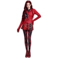 thumbnail image 2 of Red Jumpsuits Halloween Costumes, Rise of Red Cosplay Costume, Long Sleeve Onesie‌, Movie Character Cosplay for Masquerade, 190, 2 of 8