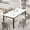 AS, variant on Bingirl 70.8inch Industrial Dining Table for 6 Wooden Long Dinner Table with Mortise Tenon Design Kitchen Table with Sturdy Metal Legs for Dining Room Home Office Living Room Black