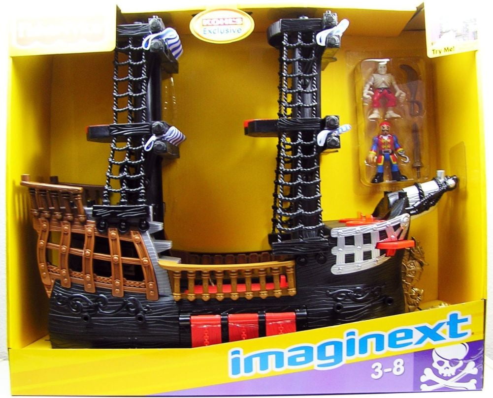 Fisher-Price Imaginext Serpent Pirate Ship Blue Fisher Price