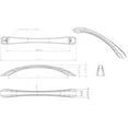 thumbnail image 5 of Jeffrey Alexander 678-160 Wheeler 6-5/16" Center To Center Transitional Beveled Arch Bow, 5 of 7