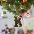 thumbnail image 5 of Supbessel Grinch Christmas Decorations Christmas Decorations - Initial Green Surname Pendant Decoration Hanging Decoration Suitable For Christmas Tree Car Backpack, 5 of 5
