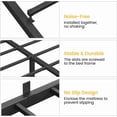 thumbnail image 4 of Ourlova Queen Bed Frame, 14-inch High Metal Platform Bed Frame, Queen Size Bed Frame with Metal Slat Support, Under Bed Storage, No Box Spring Needed, Noiseless Design, 4 of 5