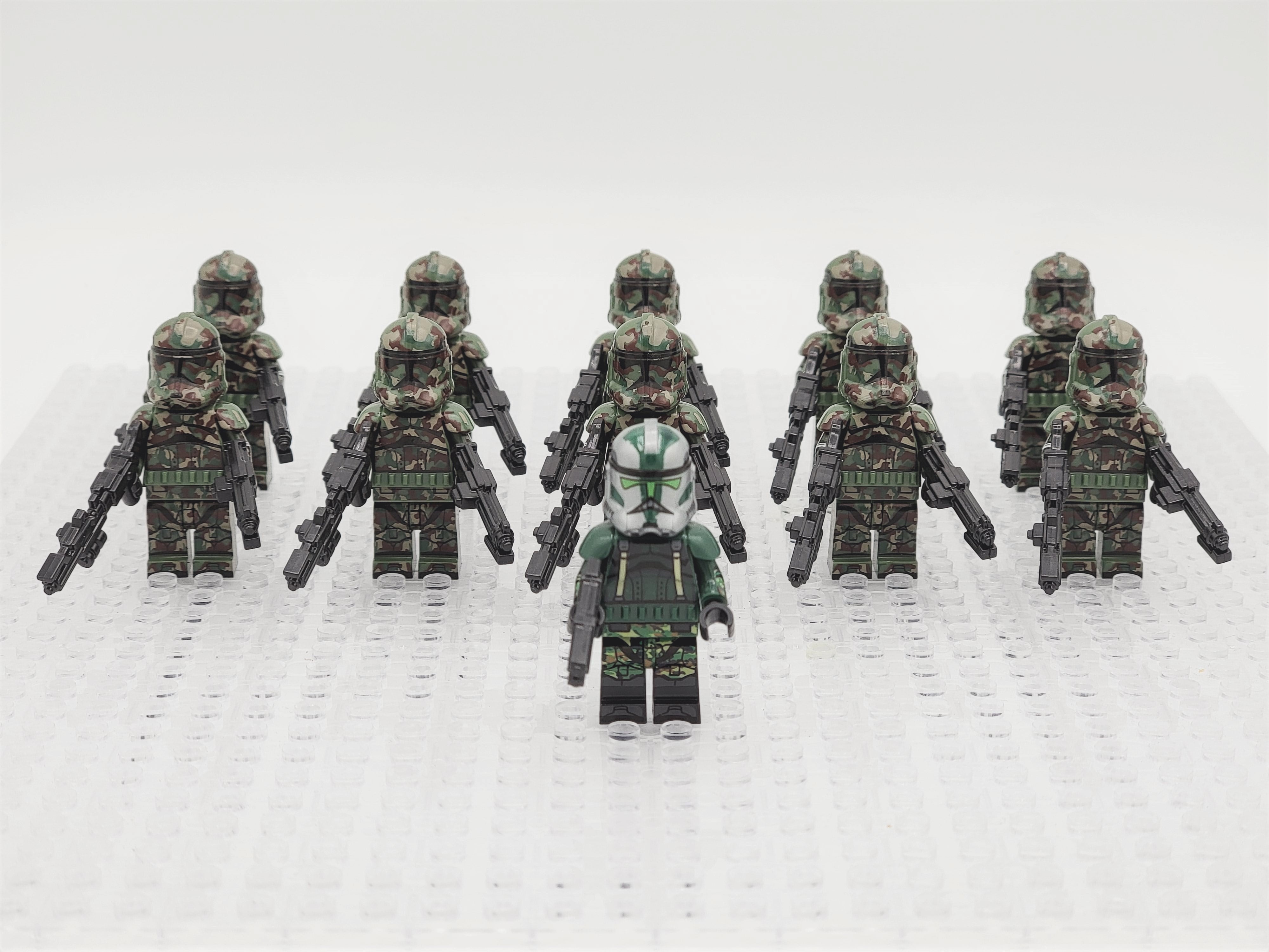 udstrømning mod rigtig meget Star Wars Commander Gree Kashyyyk Clone Troopers Army Custom Set 11pcs -  Walmart.com