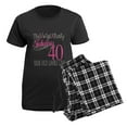 thumbnail image 5 of CafePress - 40Th Birthday Fabulous - Women's Short Sleeve Print T-Shirt and Pants Dark Cotton Pajama Set, 5 of 7