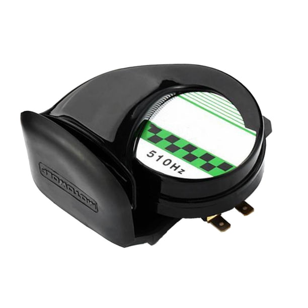 Negro Compact Motor ATV Loud Snail Air Universal 12V 110dB kusrkot Bocina de aire de caracol de motocicleta