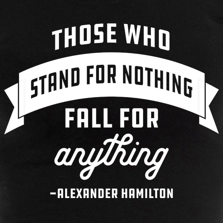 CafePress Alexander Hamilton Quote Pajamas Women s Dark