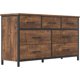 thumbnail image 1 of Dresser for Bedroom, Industrial Wood Storage Organizer with Sturdy Steel Frame, Wood Dressers & Chests of Drawers, Dressing Desk My Lux Decor Round, 1 of 9