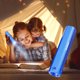 thumbnail image 1 of Potente linterna LED recargable para acampar al aire libre, luces de antorcha (azul), 1 of 8