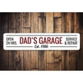 thumbnail image 1 of Dads Garage Novelty Decor, Metal Wall Sign - 4x18 Inches, 1 of 4