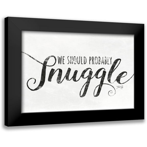Rae, Marla 14x11 Black Modern Framed Museum Art Print Titled - We Should Probably Snuggle