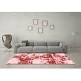 thumbnail image 3 of Ahgly Company Machine Washable Indoor Rectangle Abstract Red Modern Area Rugs, 2' x 5', 3 of 4