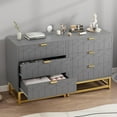 thumbnail image 2 of 3 Drawer  Dresser for Bedroom, with Metal Legs, Wood Dressers Chest Organizer with Wide Storage, Modern Chest of Drawers for Bedroom, Living Room, Hallway, 2 of 7