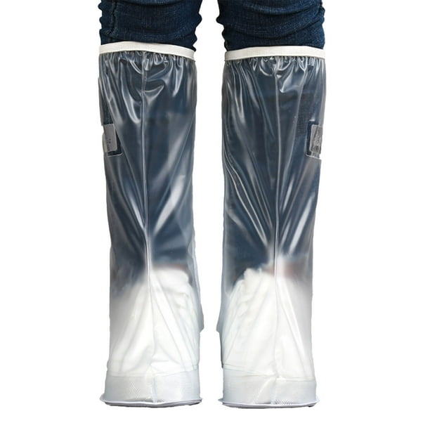 Cubierta impermeable para zapatos, cubierta transparente para zapatos de lluvia hasta la rodilla, cubierta para zapatos de lluvia hasta la rodilla, alta capacidad