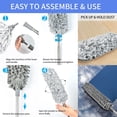 thumbnail image 6 of Microfiber Duster with Extension Pole, KOPEAK 4 in 1 Extendable Duster, Washable Bendable Duster, Long Handle Feather Duster for Ceiling Fan, Ceiling, 6 of 10