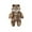 hwj# Brown210, variant on Huowey Girls Fall Outfit Christmas Romper Lovely Animal Print Winter Fuzzy Thick Thermal Bodysuit Long Sleeve Zip Up Hoodies Jumpsuit Soft Comfortable Casual Dailywear,Grey,9-12 Months