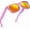 Translucent Hot Pink | Revo Orange Lens, variant on Translucent Frame Colorful Neon 80s Sunglasses for Men Women Reflective Mirrored Sun Glasses