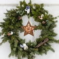 thumbnail image 6 of EWASWON Christmas Wooden Star Decor, Rustic Nativity Hanging Ornament for Front Door & Tree - Handmade Brown 4.7in Farmhouse Christmas Decoration, 6 of 6
