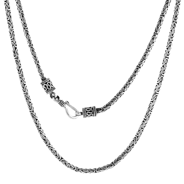 2.5MM Solid 925 Sterling Silver Italian DIAMOND CUT ROPE CHAIN Necklace Italy