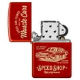 thumbnail image 2 of Zippo Muscle Car Design Metallic Red Pocket Lighter, 2 of 6