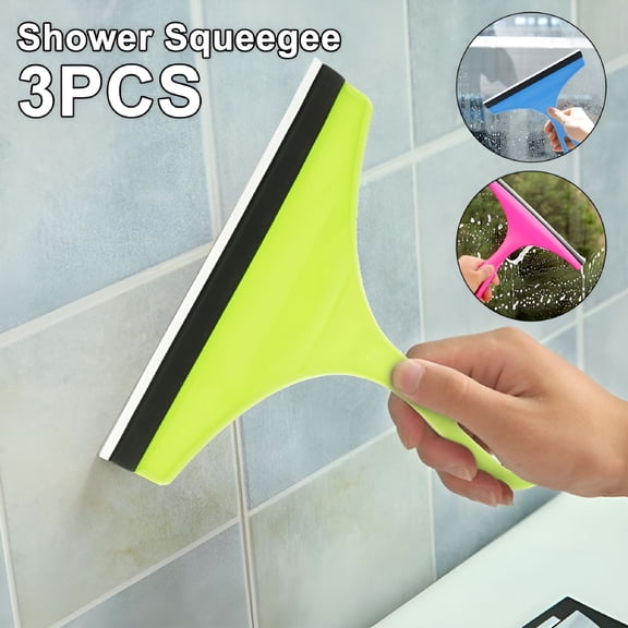 ACDANC Shower Squeegee,Window Tint Squeegee,for Window,Bathroom Mirrors,Shower Door and Car Windshield,Marble Glass Tile Cleaning Scrubber
