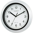 thumbnail image 2 of ERDS-WT-3102S 10-Inch Atomic Analog Wall Clock, Silver, 2 of 4