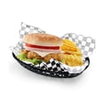 thumbnail image 3 of 24 Pcs Plateau de Service en Plastique Panier de Frites Ovale Plateau de Restauration Rapide Restaurant Bar Frites, 3 of 5
