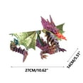 thumbnail image 2 of Steadline 3D Printed Mecha Wing Dragon Assembly Model Kit Creative Decoration Handcrafted Collectible Toy Fashionable Craft Ornament for Car Desk Office Display Stress Relief Fun, 2 of 5