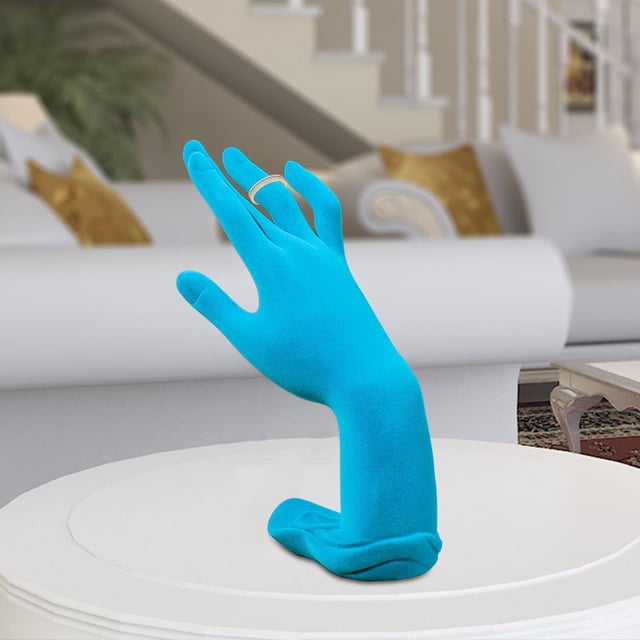 Modelo de mano de resina, soporte de exhibición de joyería, soporte de torre, estante organizador, maniquí para , guantes, brazalete, anillo, r Yinane Soporte de exhibición de joyería