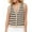 Beige, variant on ZyeKqe Sweater Vest for Women Casual Sleeveless Shirts Deep V Neck Knit Pullover Tops Striped Lightweight Knitwear