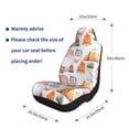 thumbnail image 4 of Zufioo Gnome Camping Print Car Seat Protectors, SUV, Truck, Van Seat Covers - Strap Design, High Elasticity and Dustproof, Car Interior Protectors Auto Parts-1, 4 of 9