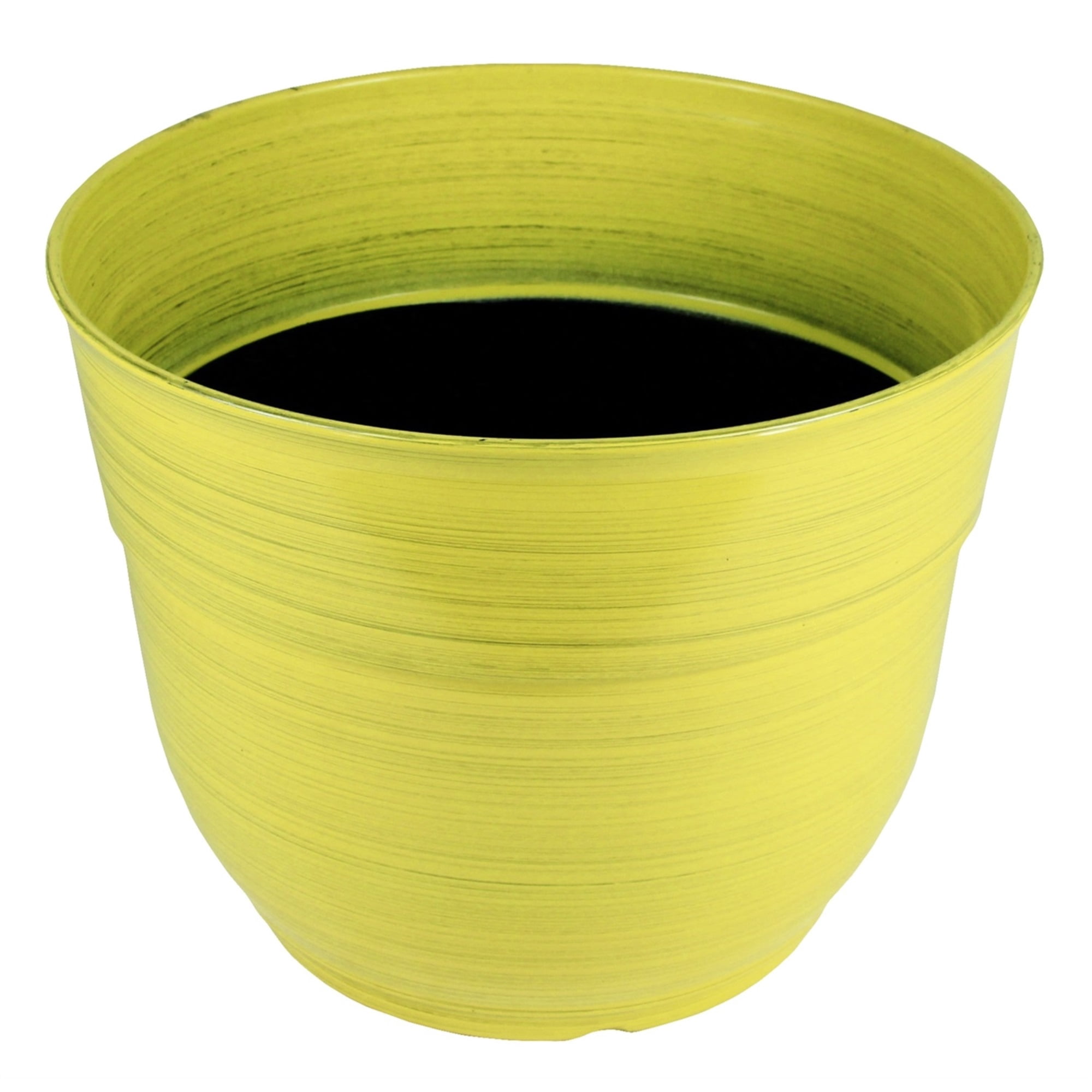 Garden Elements Happy Large Plastic Planter, Indoor/Outdoor, Bright Yellow,  15 - Walmart.com