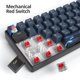 thumbnail image 3 of Ussixchare Teclado Mecánico 60% con Interruptores Rojos y Retroiluminación LED, 3 of 8