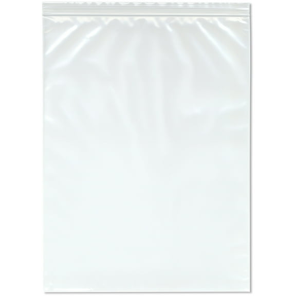 Plymor 12" x 16" (Pack of 100), 4 Mil Heavy Duty Zipper Reclosable Plastic Bags