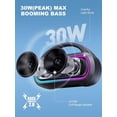 thumbnail image 2 of Portable Bluetooth Speaker, 30W Peak, 12H Playtime, IPX5 Waterproof with Light, TWS Pairing, Wireless Speaker for Home/Party/Outdoor/Beach, Birthday Gift (Black), 2 of 4