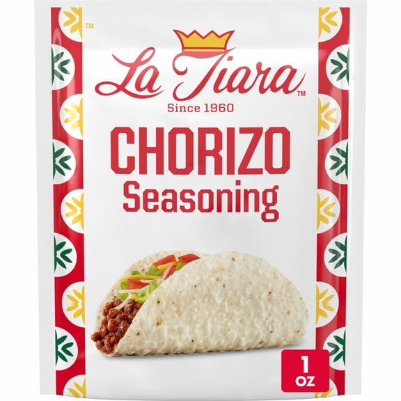 La Tiara Chorizo Seasoning Mix, Spices and Seasonings, 1 oz