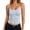 Light Blue, variant on Women's Built in Bra Camisole with Removable Pads, Adjustable Spaghetti Strap Seamless Layering Tank Top, Ice Nylon Fabric Cropped Slim Fit Basic Tops for Daily Wear Coffee,XL