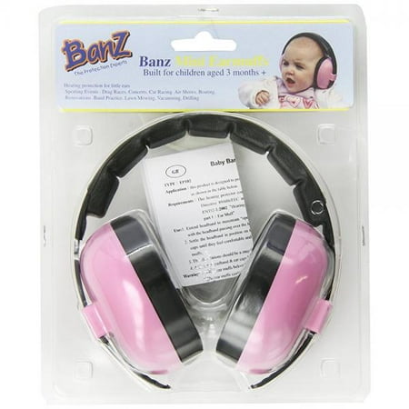 Baby BanzearBanZ Infant Hearing Protection, Pink (Best Infant Ear Protection)