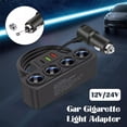 thumbnail image 4 of 7-in-1 4Way Car Cigarette Lighter Socket Splitter Fast Adapter Charger Z6N Xmas I5F7, 4 of 7