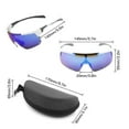 thumbnail image 3 of Gafas de sol con 3 lentes intercambiables UV400 Gafas de sol deportivas MTB Gafas de bicicleta de carretera para hombres Mujeres Correr Conducir Pesca Béisbol Golf, 3 of 7