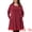 Burgundy, variant on DARING DIVA Plus Size Long Sleeve Fall Fashion Tunic Dress 1X Brown