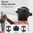 thumbnail image 2 of Battery Headband for Meta Quest 3, Rechargeable headband with 6000mAh battery, improves comfort and extends VR gaming time, accessories for Quest 3.-Black, 2 of 5