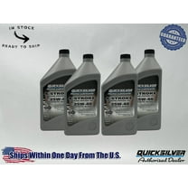 Quicksilver OEM Semi Synthetic 25W40 Marine Oil Quarts 92-8M0078622 4 Pack