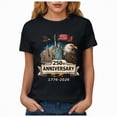 thumbnail image 6 of mgoYE T-Shirt for Women Graphic Womens 250th Anniversary Patriotic July 4th T-Shirt – USA 1776-2026 O-Neck T-Shirt(Black,S), 6 of 8