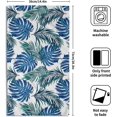 thumbnail image 2 of Blue Banana&nbsp;Leaf Hand Towels, 2 PCS Tropical&nbsp;Palm Leaves&nbsp;Soft Absorbent Kitchen Dishcloth Washcloth&nbsp;Guest Bath Towels for Bathroom Gym, 2 of 7